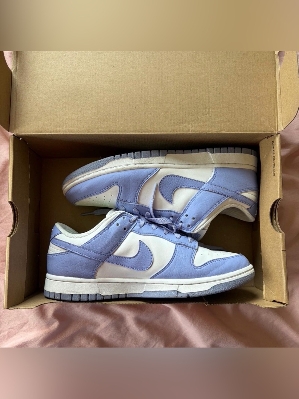Nike Women's Dunk Low Next Nature Sneakers in Lilac/White